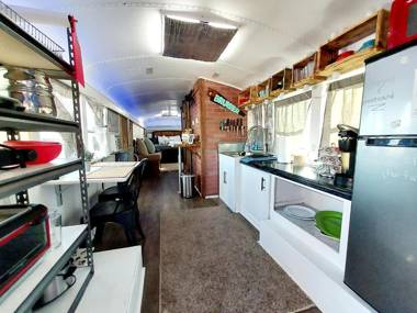 Bruiser Cozy Riverfront School Bus Pet Friendly