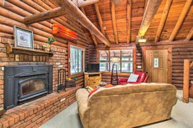 Pinetop Log Cabin with Fire Pit Near Trails!