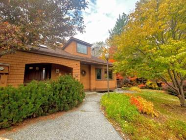 O1 Slopeside Bretton Woods cottage with AC large patio and private yard Walk to slopes