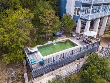 Luxury Lake Marble Falls House with Swimming Pool Hot Tub and private boat slip