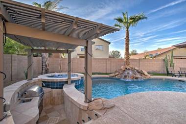 Home with Waterfall Pool and Hot Tub in San Tan Valley!