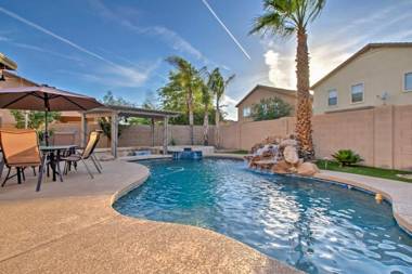 Home with Waterfall Pool and Hot Tub in San Tan Valley!