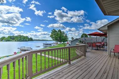 Large Lakefront Cottage with Boat Dock and Beach!