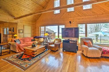 Beachfront Lake Michigan Log Cabin with Sauna!