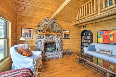 Beachfront Lake Michigan Log Cabin with Sauna!