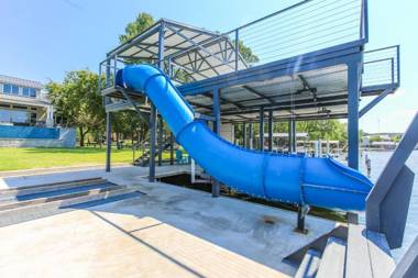Luxury Lake LBJ House with Heated Swimming Pool and Spill Over Hot Tub and 2 Boat Slips