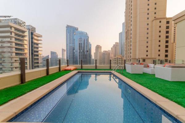 Elan suites luxury 6BR sky villa in JBR beach with private pool terrace