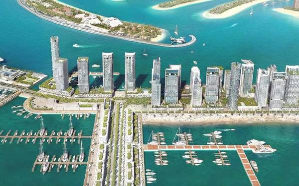 Palm view 1BDR with private beach in Emaar Beachfront