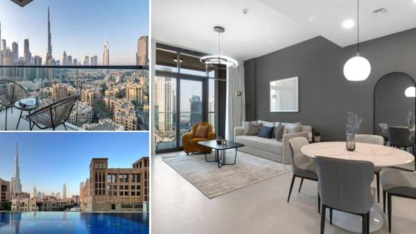 Burj Khalifa view large 2BDR in new tower