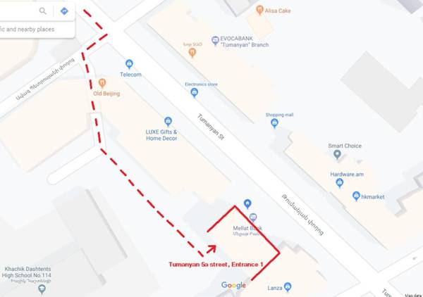 Yerevan center apartment 5A