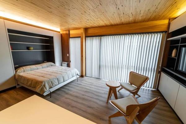 Departamento de 1 ambiente Edificio Viveros 2 centro San Martín de los Andes con patio