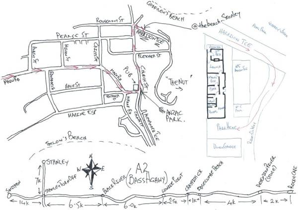 @ the beach & not quite @ the beach Holiday Cottages - Stanley