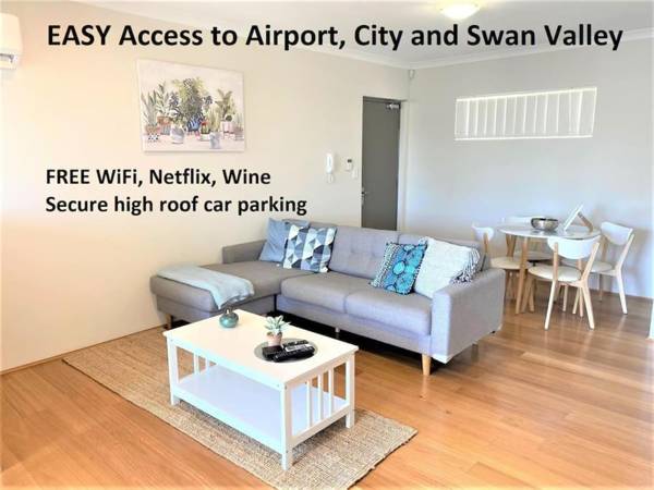 Great Value Close to Airport and Shops Free Wifi Netflix Wine