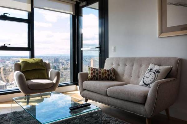 Owen · Soaring City Views Central Location
