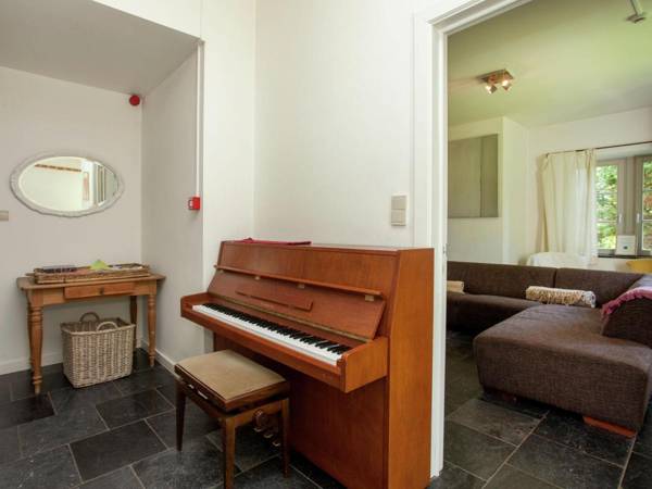 With billiards table tennis and collection of modern art in a rural setting