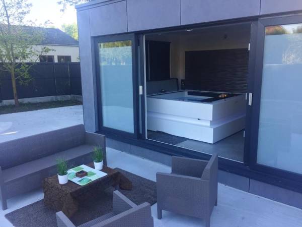One bedroom house with jacuzzi enclosed garden and wifi at Tournai