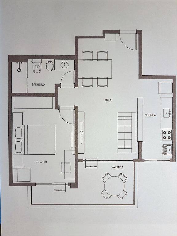 Apartamento Barra Pé na Areia