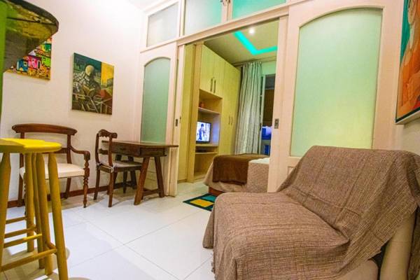 Copacabana apto 1 quarto vista-mar