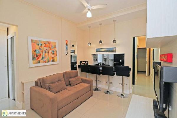 Moderno e silencioso 2qtos no Leme para 4 pessoas