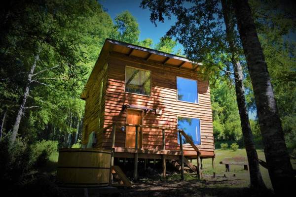 Proyecto COYAM cabañas lofts tinas privadas sendero por el bosque