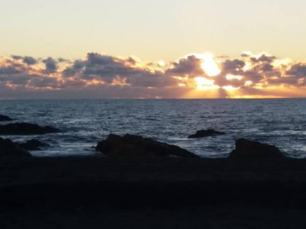 vista al mar curanipe cabaña/casa