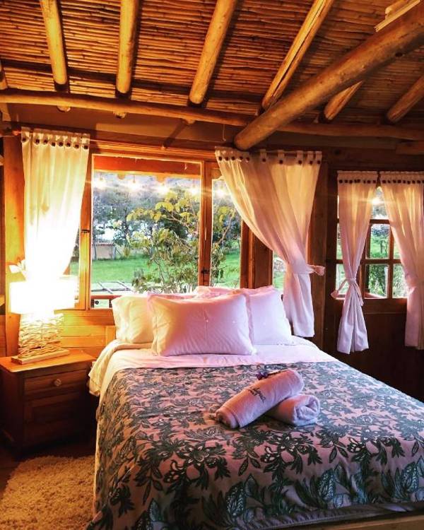 Cozy Log Cabin-Ojo de Agua-Villa de Leyva-WIFI