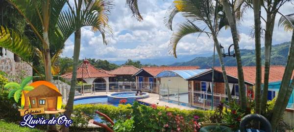 Cabañas lluvia de oro