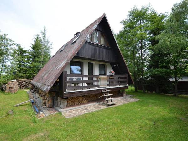 Nice holiday home with fireplace in the Ore Mountains only 500m from the chairlift