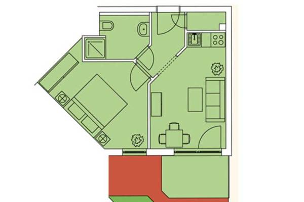 Haus Meeresblick FeWo Godewind A 1