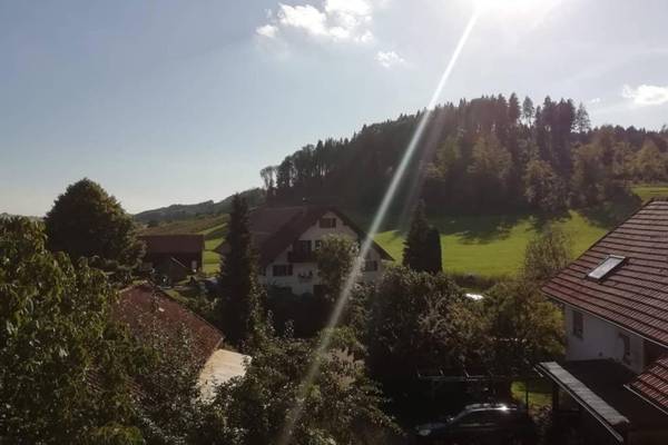 Ferienwohnung Leutkirch offen hell hoch schöne Aussicht