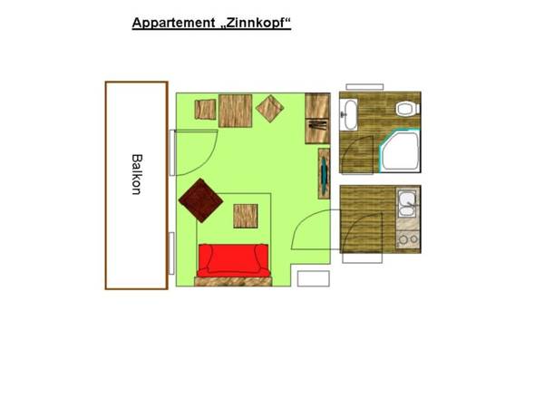 Ahorn-Appartements - Chiemgau Karte