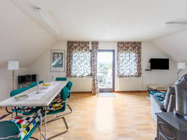 Half timbered house in Kellerwald National Park with a fantastic view