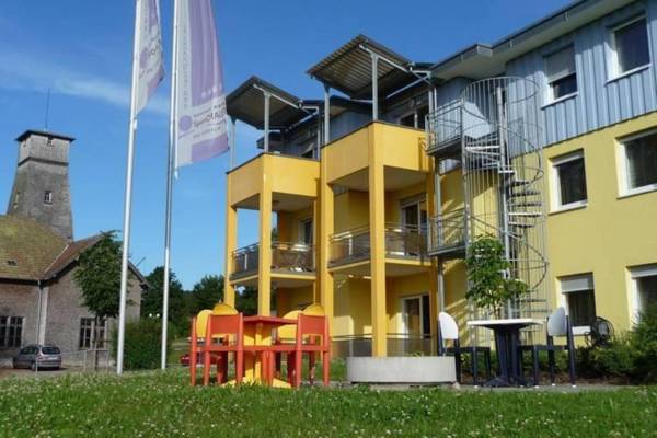 A holiday home for four people in a sports complex between Lake Constance and the Black Forest.