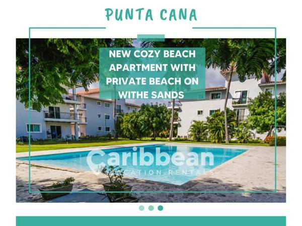 New cozy beach apartment with private beach on WS
