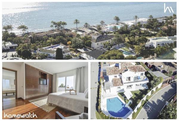 Villa encantadora junto a la playa en Los Monteros con seguridad 24 horas