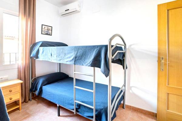 3 bedrooms house with shared pool garden and wifi at Lepe 2 km away from the beach