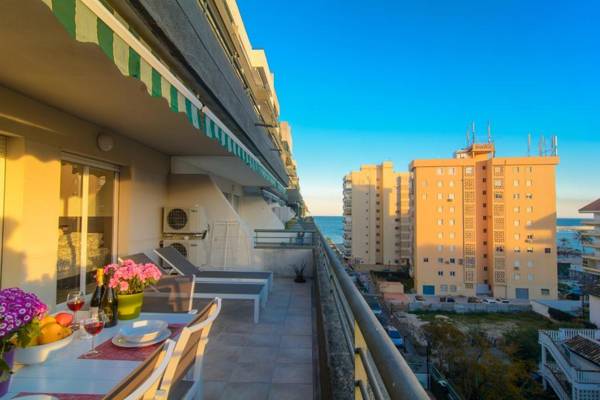 River Playa beachfront apartment large terrace
