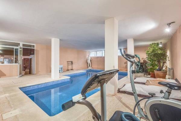 Alcudia beach front villa private indoor pool