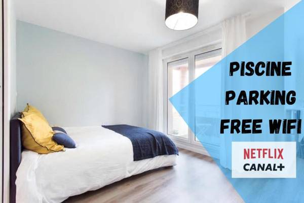 Appartement Contemporain proche Météo Basso Cambo EDF Airbus & Thales