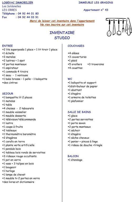 Résidence LES GRADINS - Studio pour 4 Personnes 714