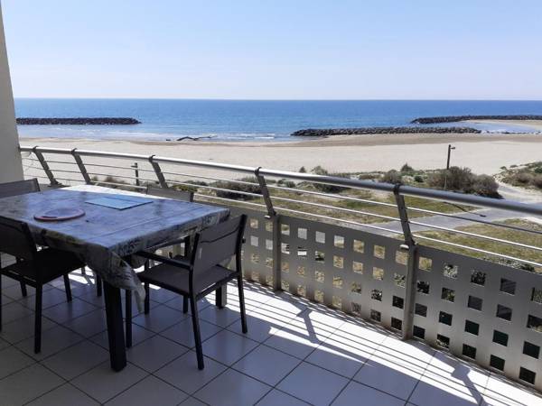 Appartement 1ère ligne très belle vue mer Rochelongue Cap d'Agde