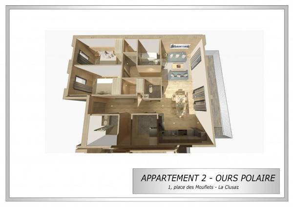 OURS POLAIRE bel appartement village et pistes