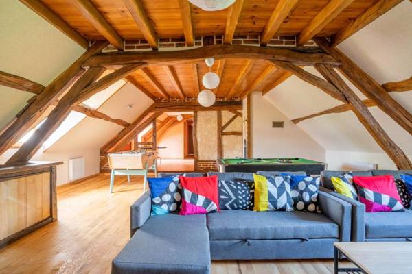 Crazy Villa Ricardière 89 - Indoor heated pool - Basket - 2h Paris - 30p