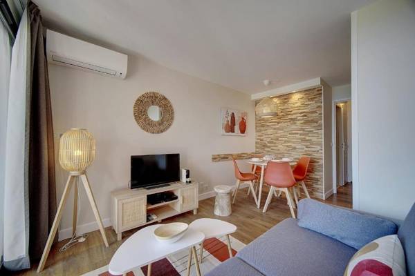 IMMOGROOM - 1bedroom sea view - Renovated - Pool - AC-Parking