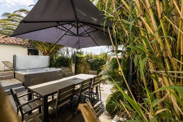 PALM KEYWEEK Townhouse - terrace and Jacuzzi in Bidart beach