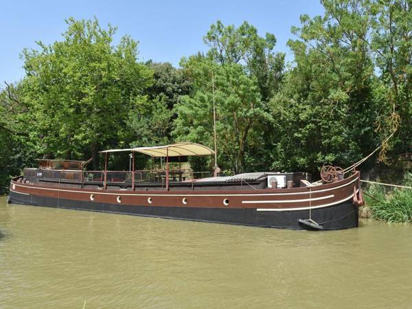 Charming Boat in Villedubert with Terrace