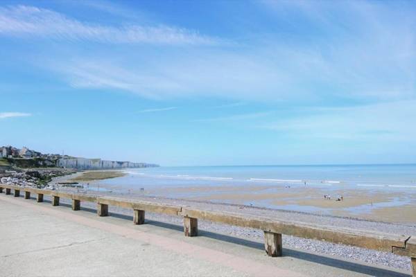 La plage à pied