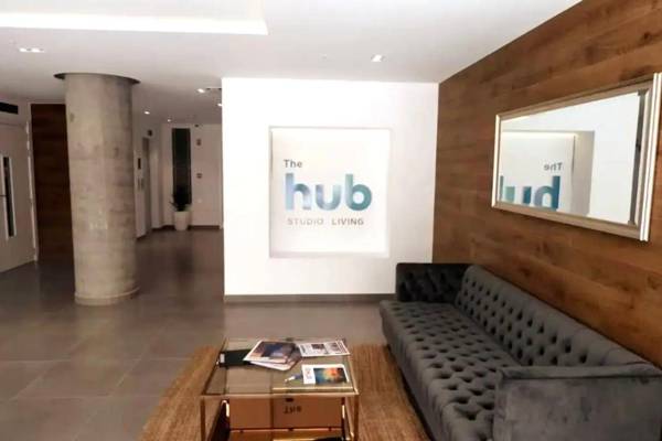 Modern studio with Rock view balcony and gym-hosted by Sweetstay