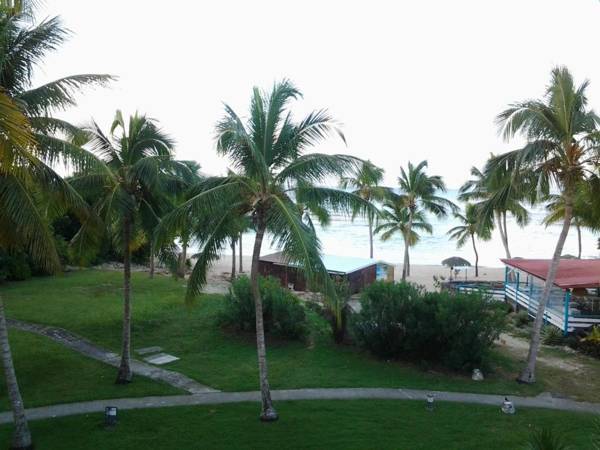 Cocotiers et pieds dans l'eau