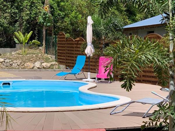 Appartement d'une chambre avec piscine partagee jardin clos et wifi a Le Gosier
